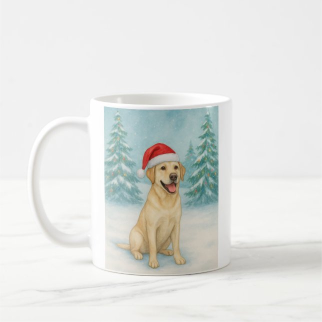 Caneca De Café Labrador Amarelo (Esquerda)