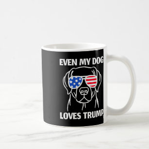 Caneca De Café Labrador Cachorro Pulga A Bandeira Dos Eua Até Meu
