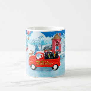 Caneca De Café Labrador Cão - Parada de Natal - Neve