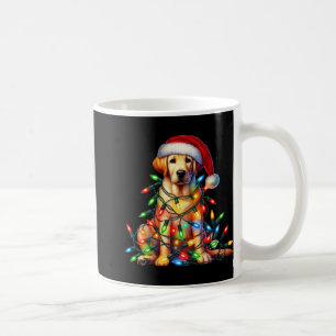 Caneca De Café Labrador Christmas Lights Santa Hog Lover