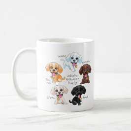 Caneca De Café Labrador Colorido - Pacote De Cachorro, Cachorro G