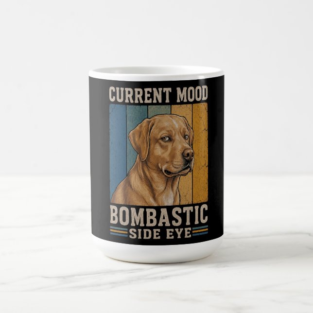 Caneca De Café Labrador com Olhar de Esquina Bombástico Design de (Centro)
