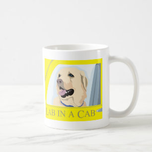 Caneca De Café Labrador em um táxi