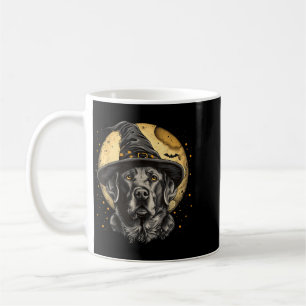 Caneca De Café Labrador Halloween Engraçado Cachorro Preto Lab Mo