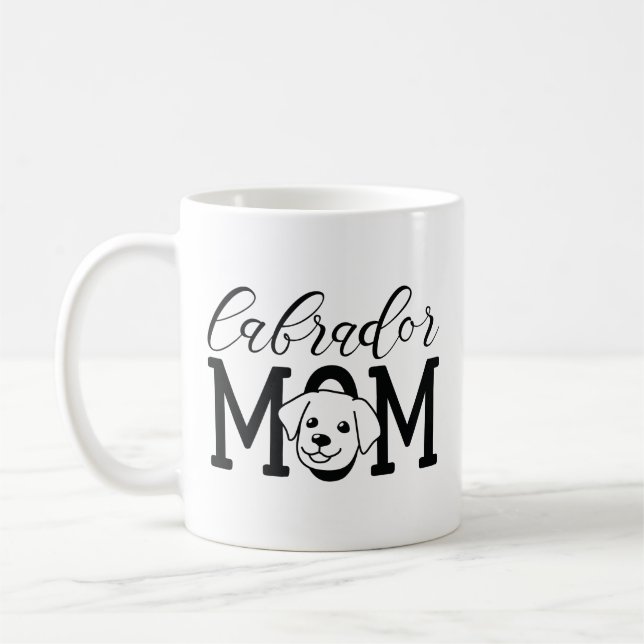 Caneca De Café Labrador Mãe (Esquerda)
