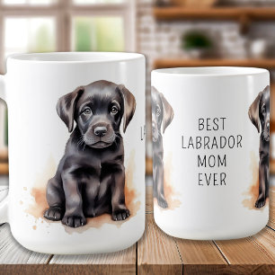 Caneca De Café Labrador Mãe Extraordinária - Mãe Negra Labrado