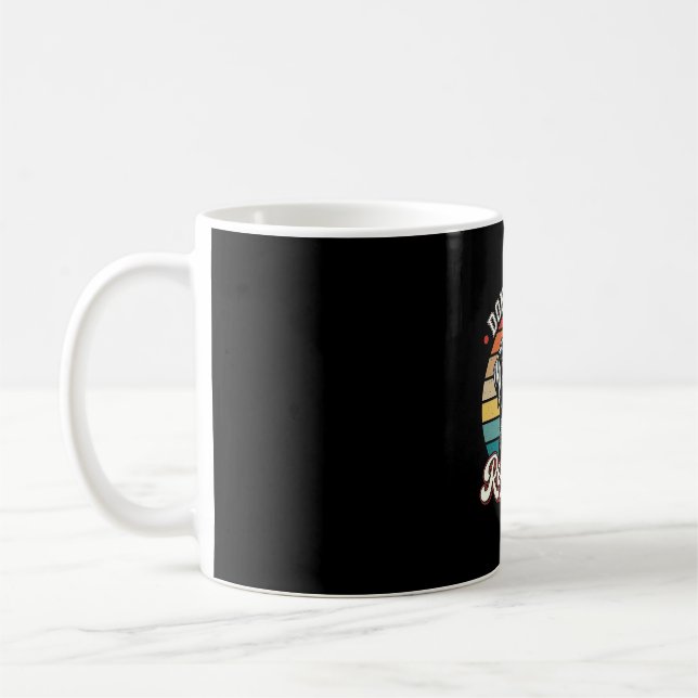 Caneca De Café Labrador Não Para de Recuperar Cão Retro (Esquerda)