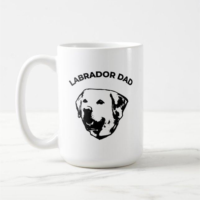 Caneca De Café Labrador Pai Coffee Mug (Esquerda)