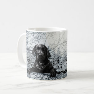 Caneca De Café Labrador Preto - Lâmina de Labrador Retriever