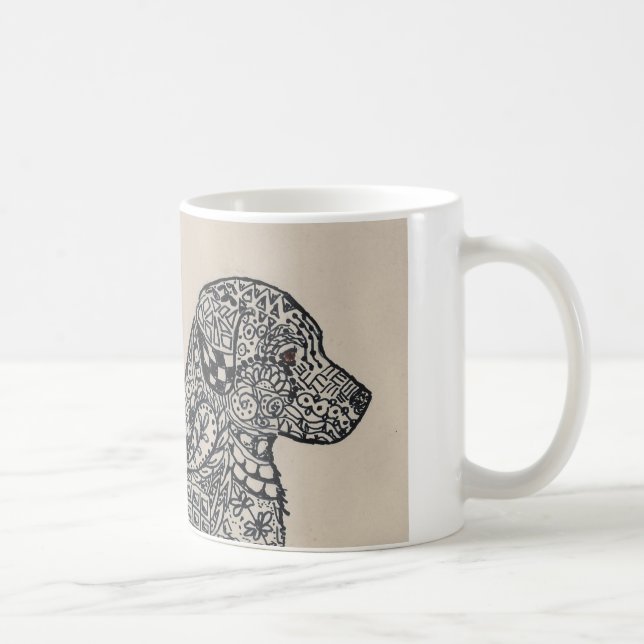 Caneca De Café Labrador Retreiver Pup (Direita)
