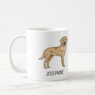 Caneca De Café Labrador Retriever Amarelo Cachorro Lab Bonito Nom