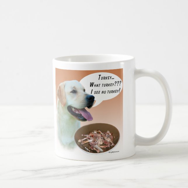 Caneca De Café Labrador Retriever (amarelo) Turquia (Direita)