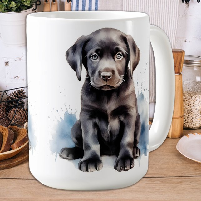 Caneca De Café Labrador Retriever Cachorro Cachorro Cachorro (Criador carregado)