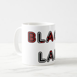 Caneca De Café Labrador Retriever Lab Preto Bandeira No Nome