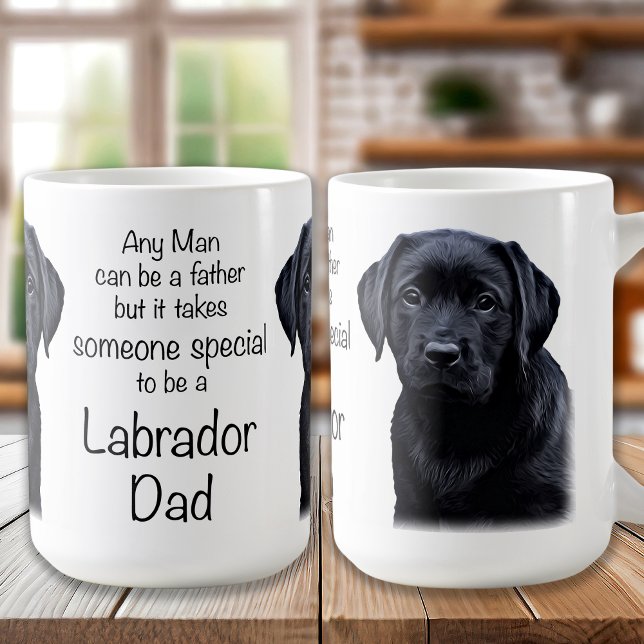 Caneca De Café Labrador Retriever Pai Cão Cachorro Dia de os pais (Criador carregado)