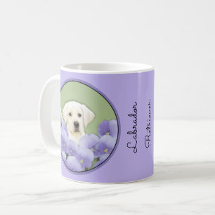 Caneca De Café Labrador Retriever Puppy Pintura Original