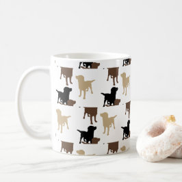 Caneca De Café Labrador Retrievers Cão de Chocolate Preto Amarelo