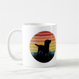 Caneca De Café Labrador Retro Sunset