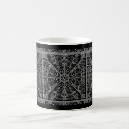 Caneca De Café Lace cerâmico Preto