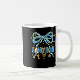 Caneca De Café Laço Coquete de Hanukkah Laço Judaico Laço de Meno