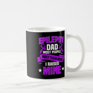 Caneca De Café Laço de Conscientização da Epilepsia Pai Transtorn