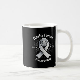 Caneca De Café laço de conscientização do tumor cerebral em maio 