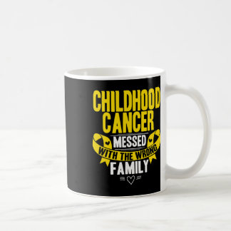 Caneca De Café Laço de conscientização dourado Câncer infantil