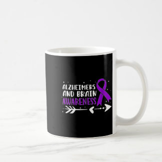 Caneca De Café Laço de Cor Roxa Alzheimer e Conscientização do Cé