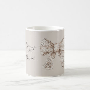 Caneca De Café Laço de Creme Aconchegante