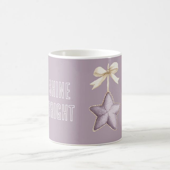Caneca De Café Laço de Creme de Estrela Roxa (Centro)