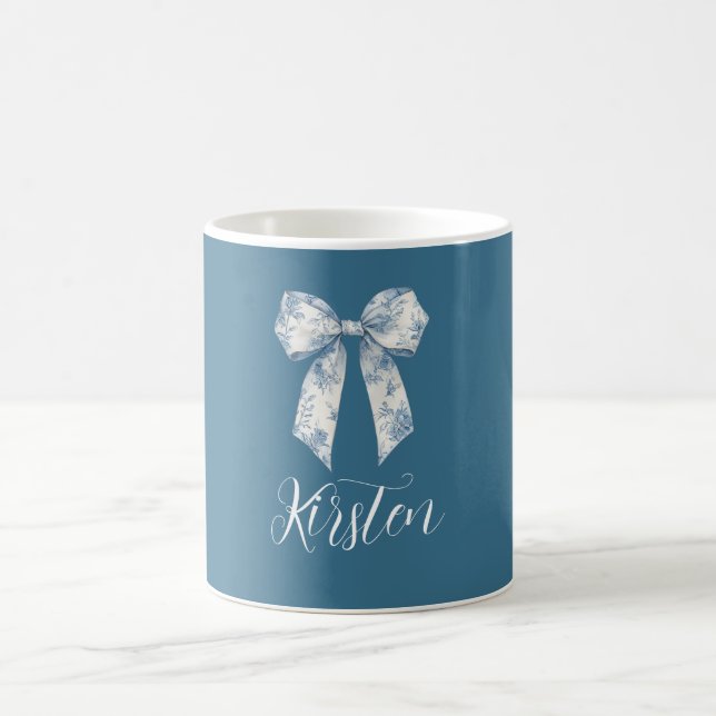 Caneca De Café Laco Floral Branco Azul (Centro)