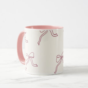 Caneca de Café - laço rosa estético 🎀