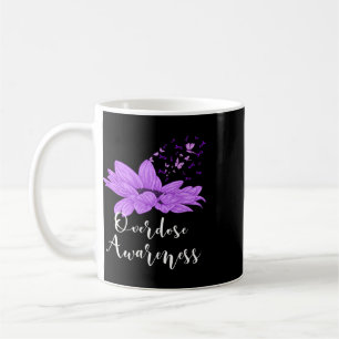 Caneca De Café Laço Roxo Borboleta Girassol Sobredosagem Conscien