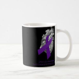 Caneca De Café Laço Roxo de Consciência sobre Overdose Sinto Saud