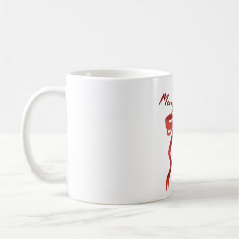 Caneca De Café Laço Vermelho Feliz Natal