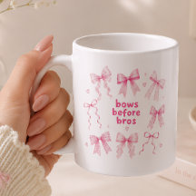 Laços Engraçados Antes dos Bros Presente Fofo Rosa