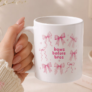 Caneca De Café Laços Engraçados Antes dos Irmãos Presente Fofo Co