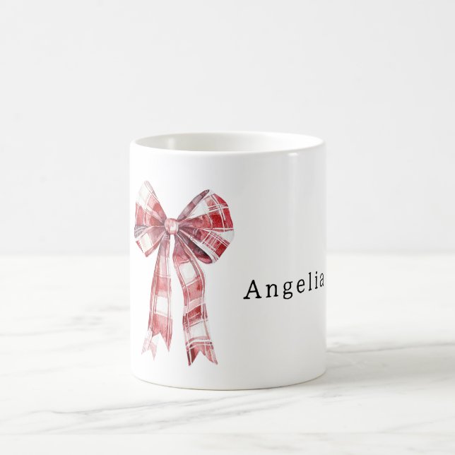 Caneca De Café Lacre de Listras Xadrez Vermelho Branco (Centro)