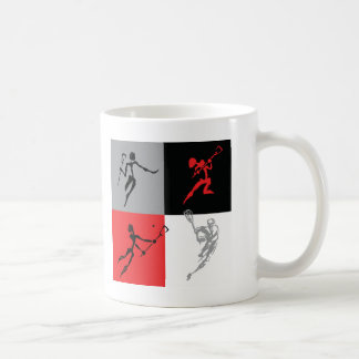 Caneca De Café Lacrosse abstrato