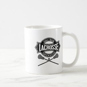 Caneca De Café Lacrosse Batendo Legalmente Pessoas Com Pentes Eng