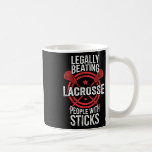 Caneca De Café Lacrosse - Bater Legalmente Pessoas Com Pentes