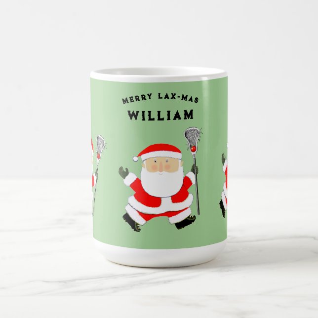 Caneca De Café Lacrosse Christmas (Centro)