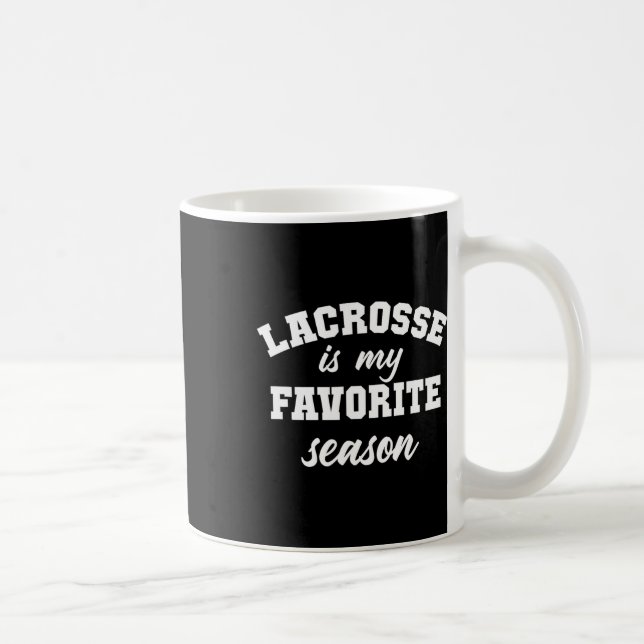 Caneca De Café Lacrosse É Minha Época Favorita 1 (Direita)
