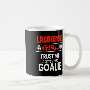 Caneca De Café Lacrosse Goalie Rapariga Camisa Engraçada Dente Mu