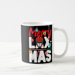 Caneca De Café Lacrosse Lax Feliz de Natal Lax-mas