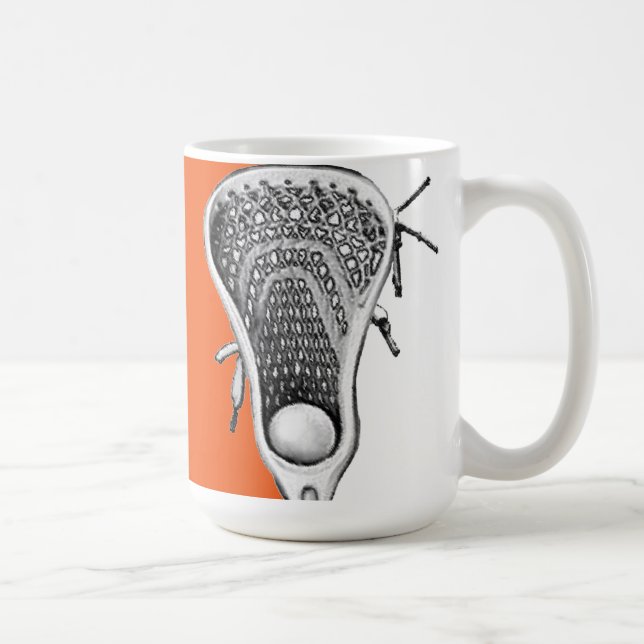 Caneca De Café Lacrosse Novelty Gift Coffee Mug (Direita)
