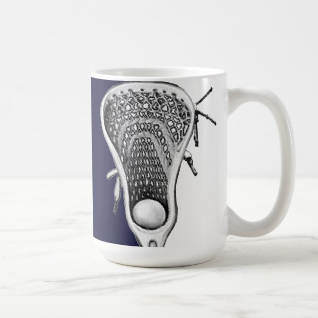 Caneca De Café Lacrosse Novelty Gift Coffee Mug (Direita)