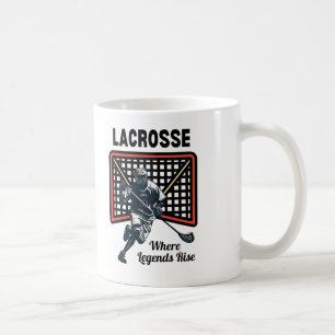 Caneca De Café Lacrosse: Onde as lendas sobem