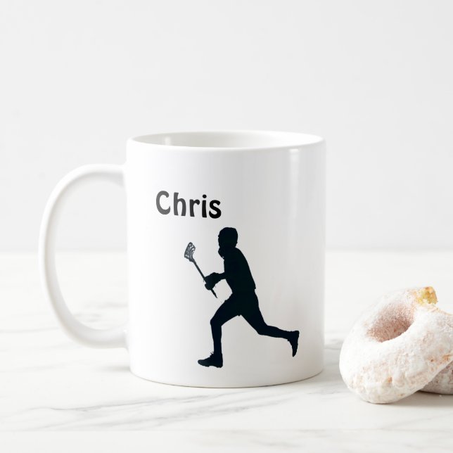 Caneca De Café Lacrosse Personalizada (Com Donut)