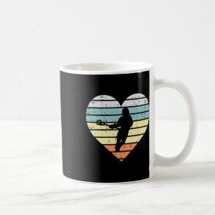 Caneca De Café Lacrosse Player Silhouette Heart Retro Lax Men Wom